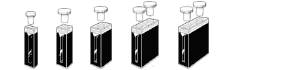 Semi-Micro Cells Black walled